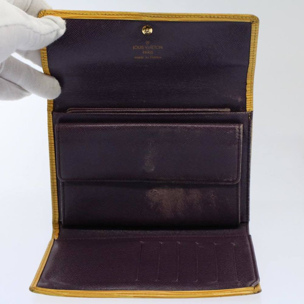 LOUIS VUITTON Vernis Epi Day Planner Cover Wallet 9Set Bronze Gris Auth ki3638 - Picture 4 of 16